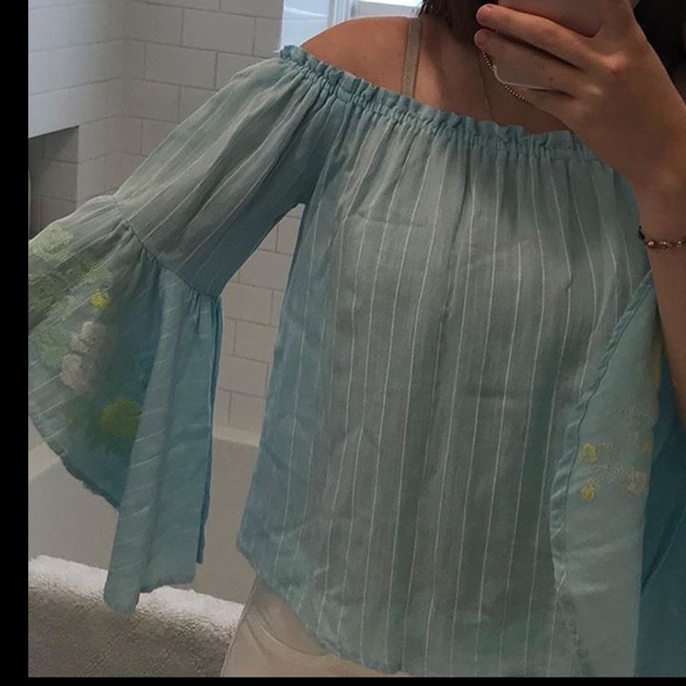 blue off the should top